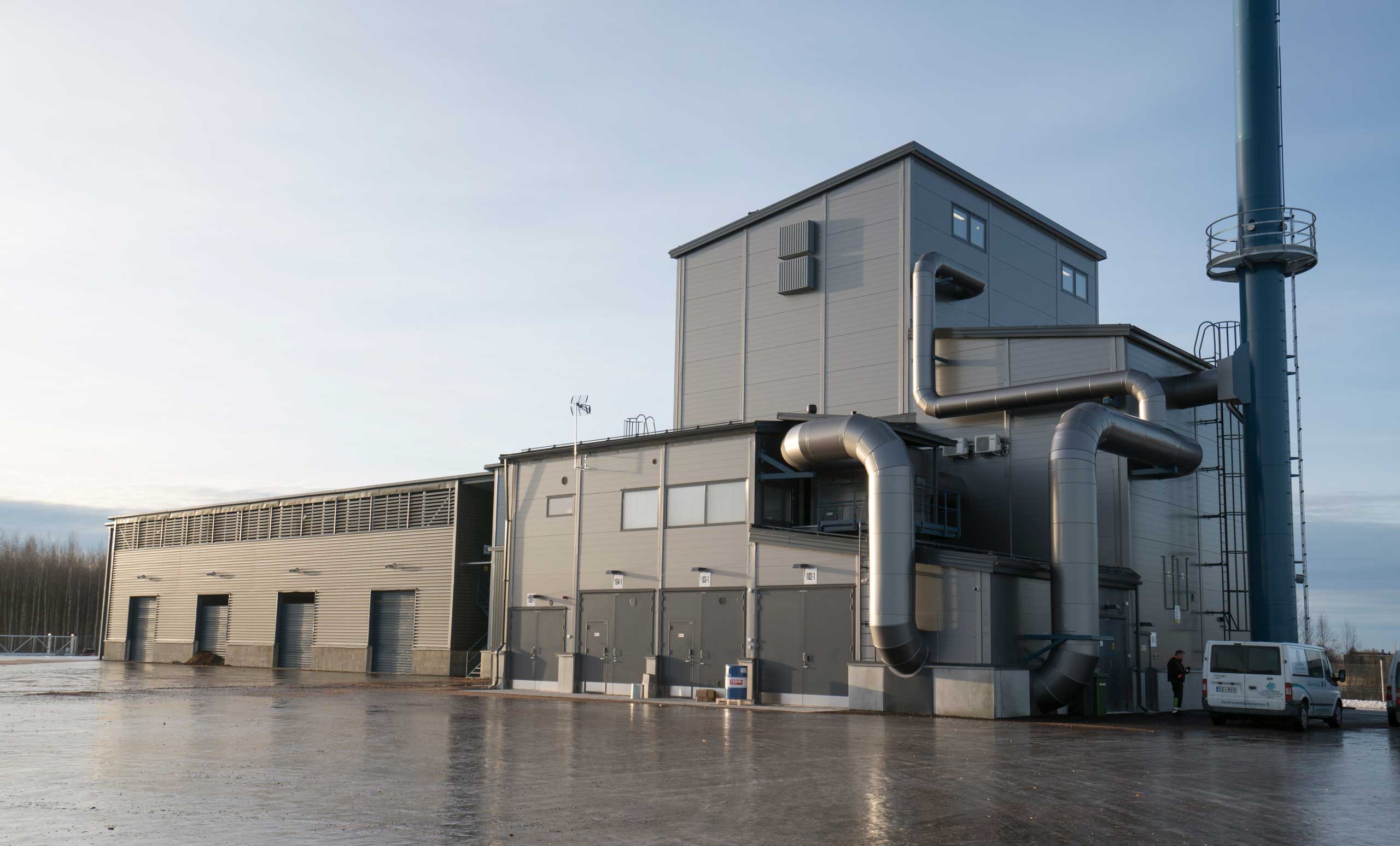 Kauhavan voimalaitos, joka valmistui vuonna 2015.